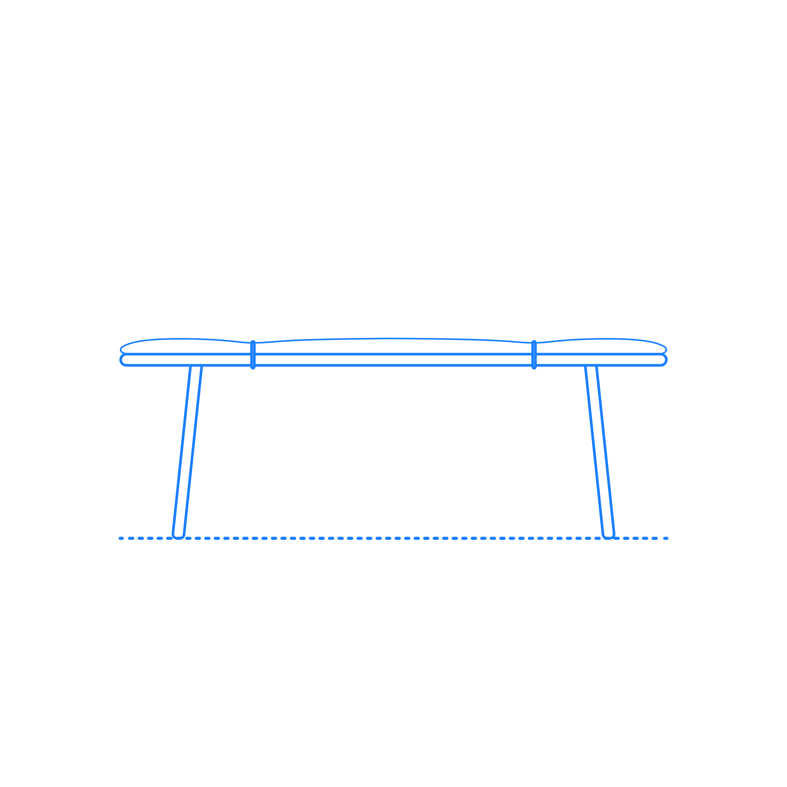 Furniture Benches Georg Bench Outline Svg Vector Free Vectors